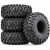 1.9-inch RC crawler tyres, Tread A — set of four on a clean white background