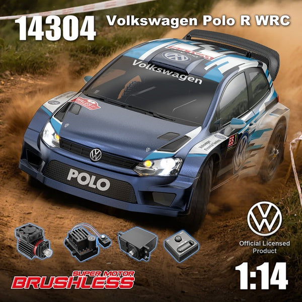MJX Hyper Go 14304 Brushless 1/14 4WD VW Polo Licensed RC Rally Car | India