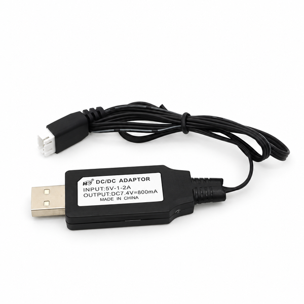 2S USB 7.4V 800mA charger with XH2.54 three-pin connector