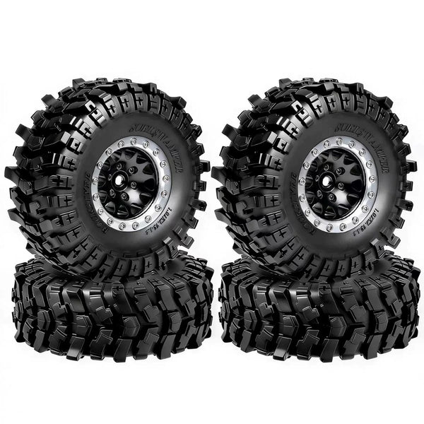 1.3 Inch CNC Aluminum Bead lock Wheels and Wheel Tire Combo for TRX4M SCX24 FCX18 | India