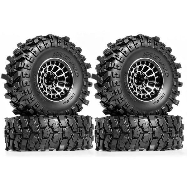 1.3 Inch CNC Aluminum Bead lock Wheels and Wheel Tire Combo for TRX4M SCX24 FCX18 | India