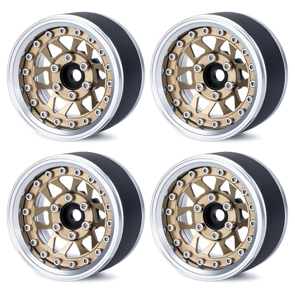 1.9-inch CNC Aluminium Beadlock Wheels with Adjustable Offset TRX4 SCX10 | India