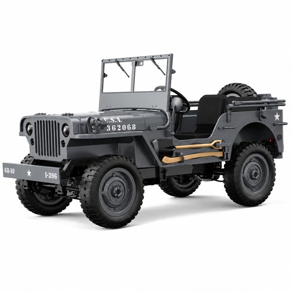JJRC C8815 1/10 4x4 Military Willis Jeep RC Crawler | India Grey