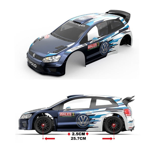 MJX 10304DC Volkswagen Polo R WRC body and wheelbase