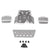 3 mm stainless steel chassis guard plate set and mounting hardware for MJX H12Y crawler