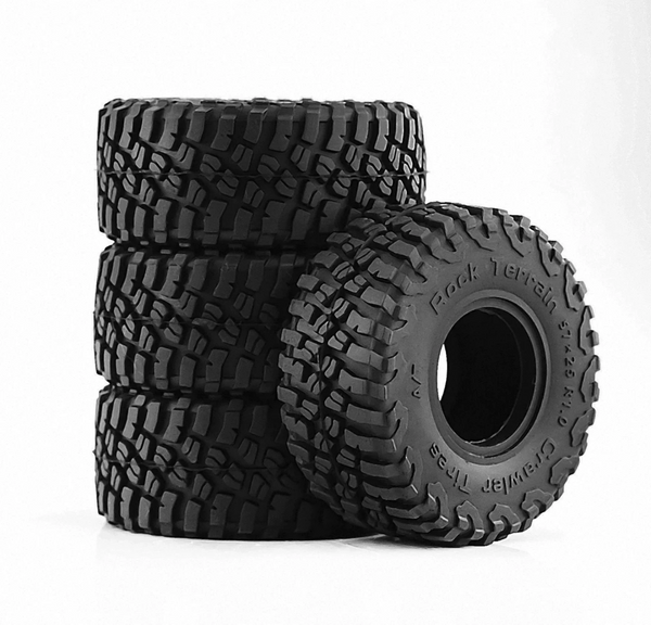 Tread B tyres supplied separately in the Design A brass beadlock wheels and tyres combo