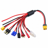 8-in-1 XT60 RC charging adapter with XT60, EC3, Deans, TRX, Tamiya, JST, Futaba and bare-wire branches