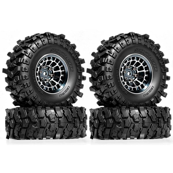 1.3 Inch CNC Aluminum Bead lock Wheels and Wheel Tire Combo for TRX4M SCX24 FCX18 | India