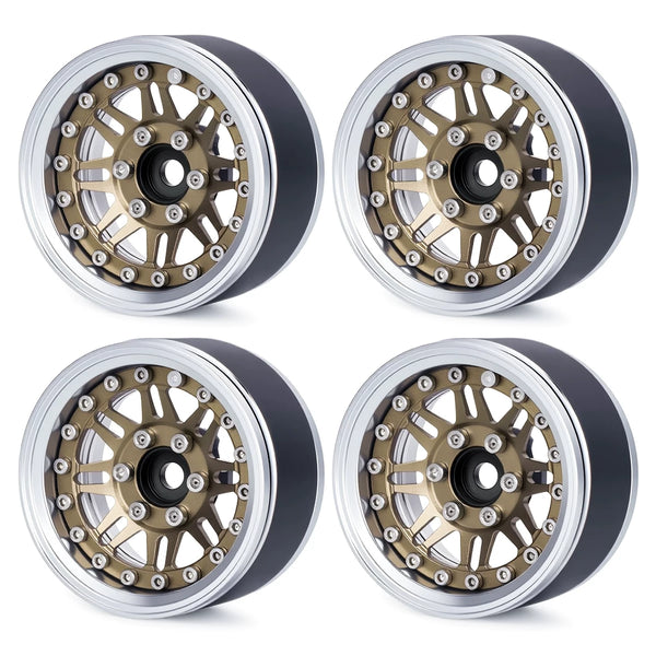 1.9-inch CNC Aluminium Beadlock Wheels with Adjustable Offset TRX4 SCX10 | India