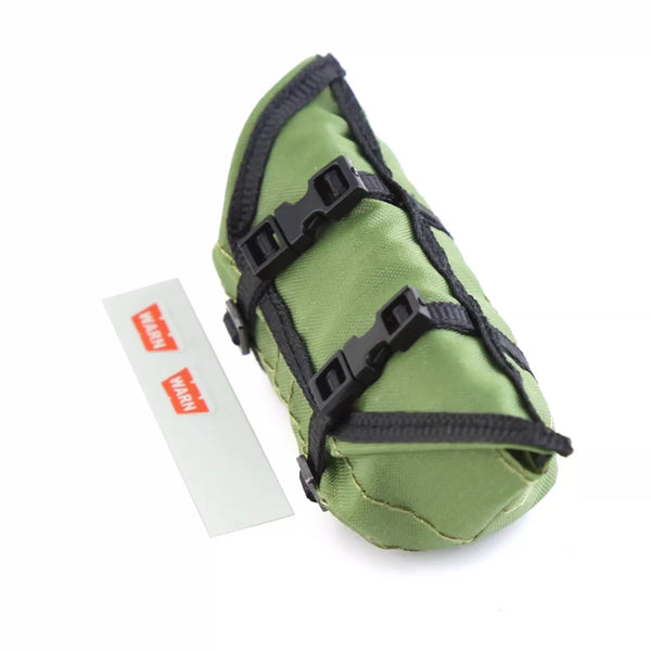 Green WARN style scale travel bag for RC crawler