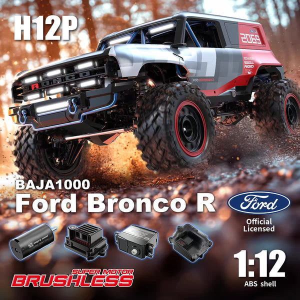 MJX Hyper Go H12P 1/12 Ford Bronco Baja 1000 Licensed RC Crawler Brushless 4X4 RTR | India