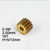 Brass pinion gear, 0.4M, 2.00 mm bore, 16T