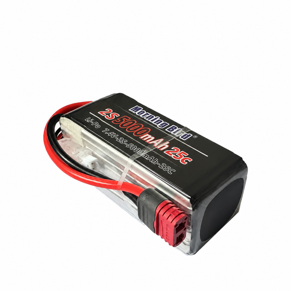 Morning Bird 2S 7.4V 5000mAh 25C LiPo battery with Deans T-plug