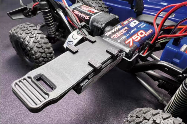 TRX-4M battery tray and controller installation detail