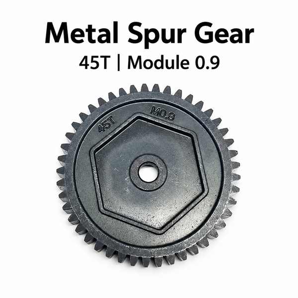 HB Toys 45T M0.9 metal spur gear upgrade, one piece