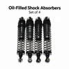 HB Toys 08038 black oil-filled replacement shock absorbers, set of four
