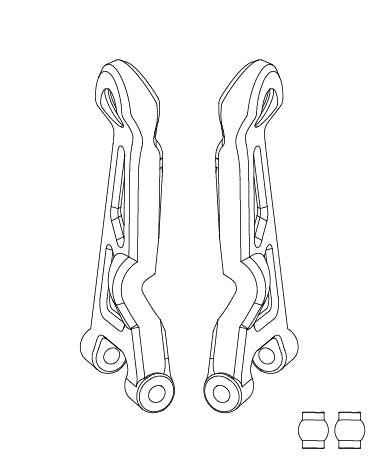 MJX 14210C Front Upper Suspension Arms, 2-piece pair