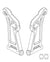MJX 14220C Front Lower Suspension Arms, 2-piece pair