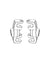 MJX 14230C Front Steering Knuckles, 2-piece pair