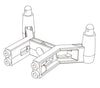 MJX 14281B Rear Body Mount Set