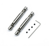 Silver metal front and rear driveshaft pair for MN82, MN82S, MN82P and MN82T, with four grub screws and hex key