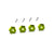Rlaarlo R11173 green metal wheel hex set