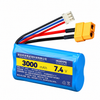 HUAYPG 3000mAh 7.4V 18650 Li-ion RC Battery – XT60 with PH3.0 Balance Port