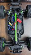Seller-supplied overhead photo of Traxxas Rustler Ultimate chassis and electronics