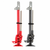 Simulated lifting jack in Red and Titanium colour choices