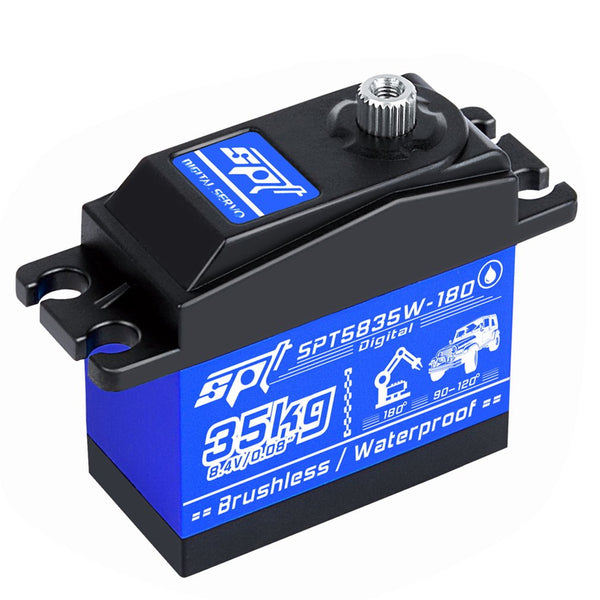 SPT 5835W-180 brushless waterproof servo front view