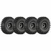 Set of four Wheel B and Tread C tyres shown assembled for illustration; combo supplied CKD