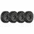 Set of four Wheel B and Tread C tyres shown assembled for illustration; combo supplied CKD