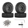 Four Wheel B and Tread C tyre assemblies shown with installation hardware; assembly required