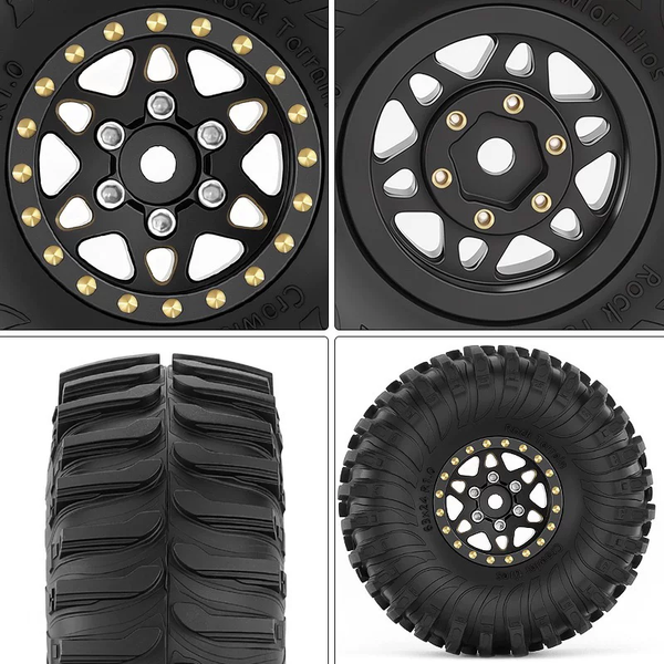 Wheel B front and rear details with Tread C tyre pattern