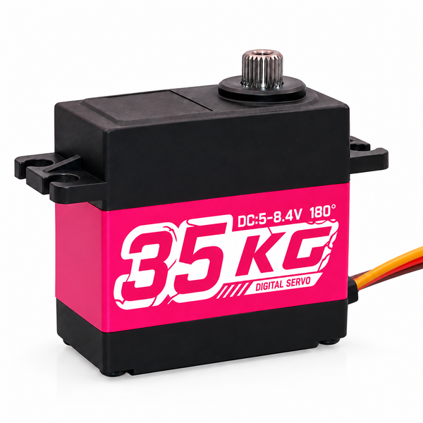 XIN HUIKEJI 35kg 180 degree digital servo on white background